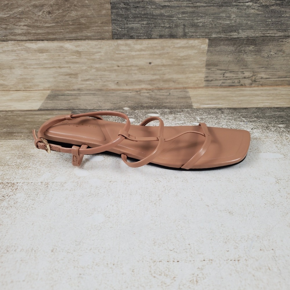 Marc Fisher Marris Womens Strappy Sandal Sz 6.5 M Tan Square Toe Comfort